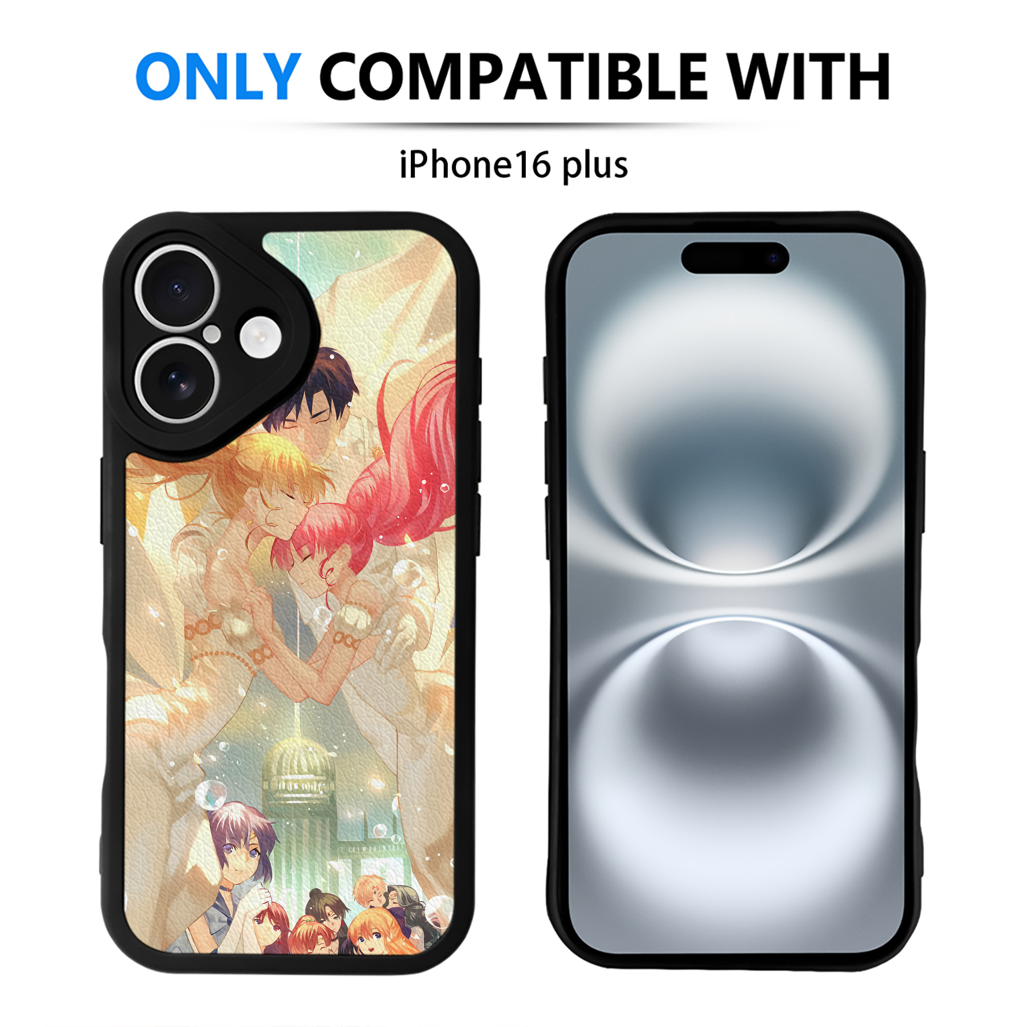 （画像用） 美少女戦士セーラームーン Sailor Moon 【iPhone 16シリーズ対応】シリコンスマホケース（レザー調） 材質：シリコン